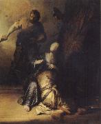 REMBRANDT Harmenszoon van Rijn Samson Betrayed by Delilah oil